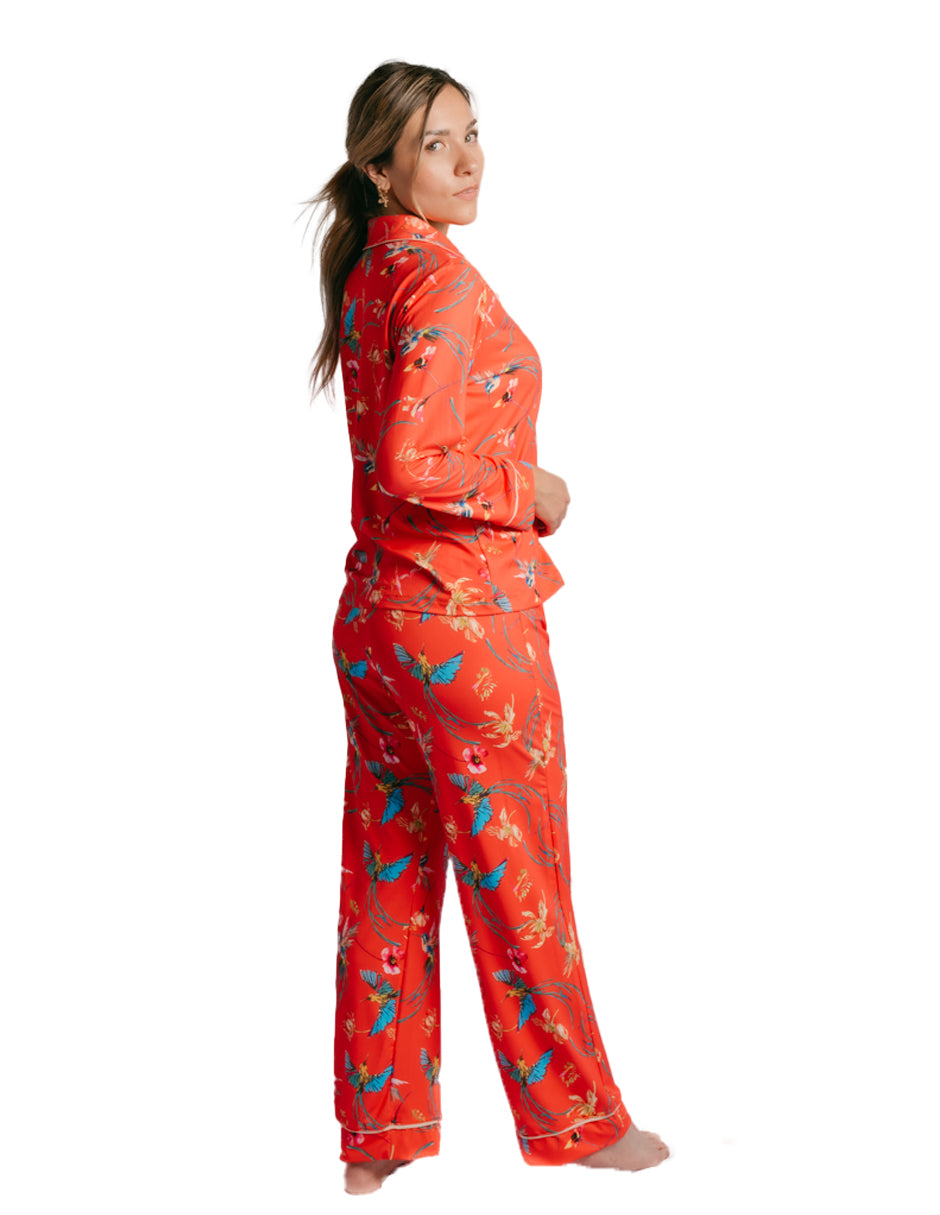 ROJO PANTALON MANGA LARGA