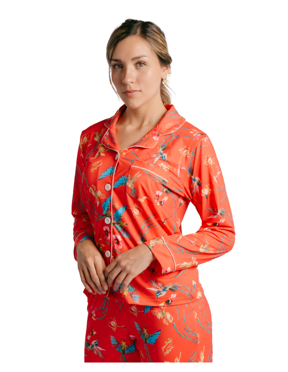 ROJO PANTALON MANGA LARGA