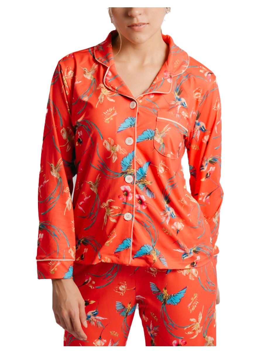 ROJO PANTALON MANGA LARGA