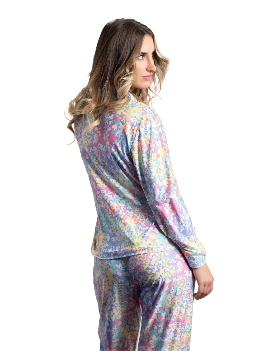 ANIMAL PRINT PANTALON MANGA LARGA