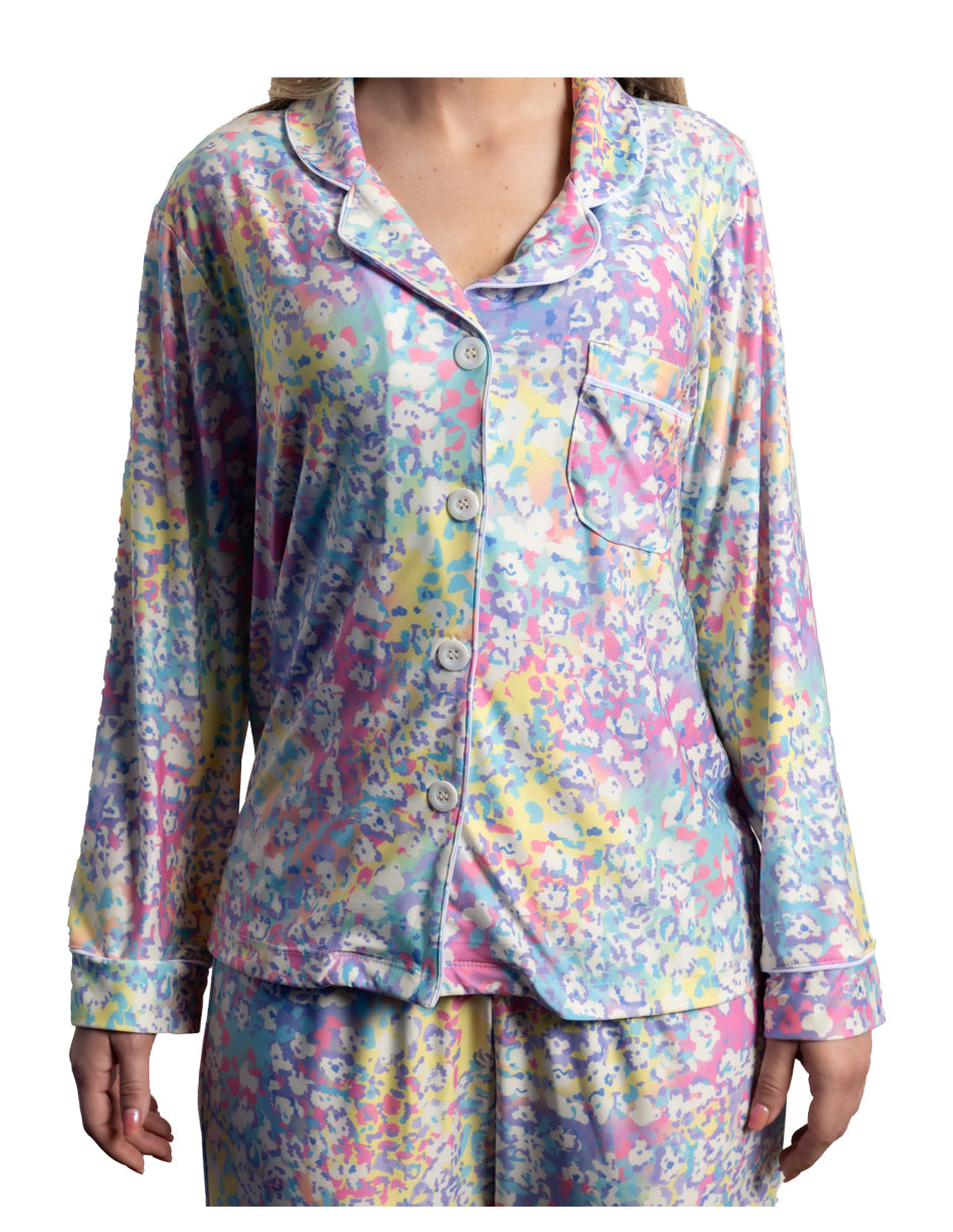 ANIMAL PRINT PANTALON MANGA LARGA